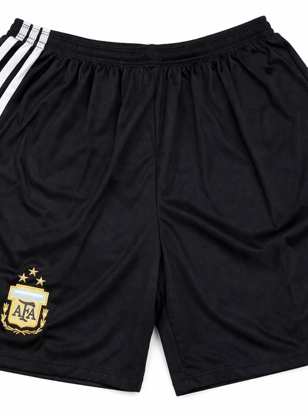 Argentina Men's Black Athletic Shorts with AFA